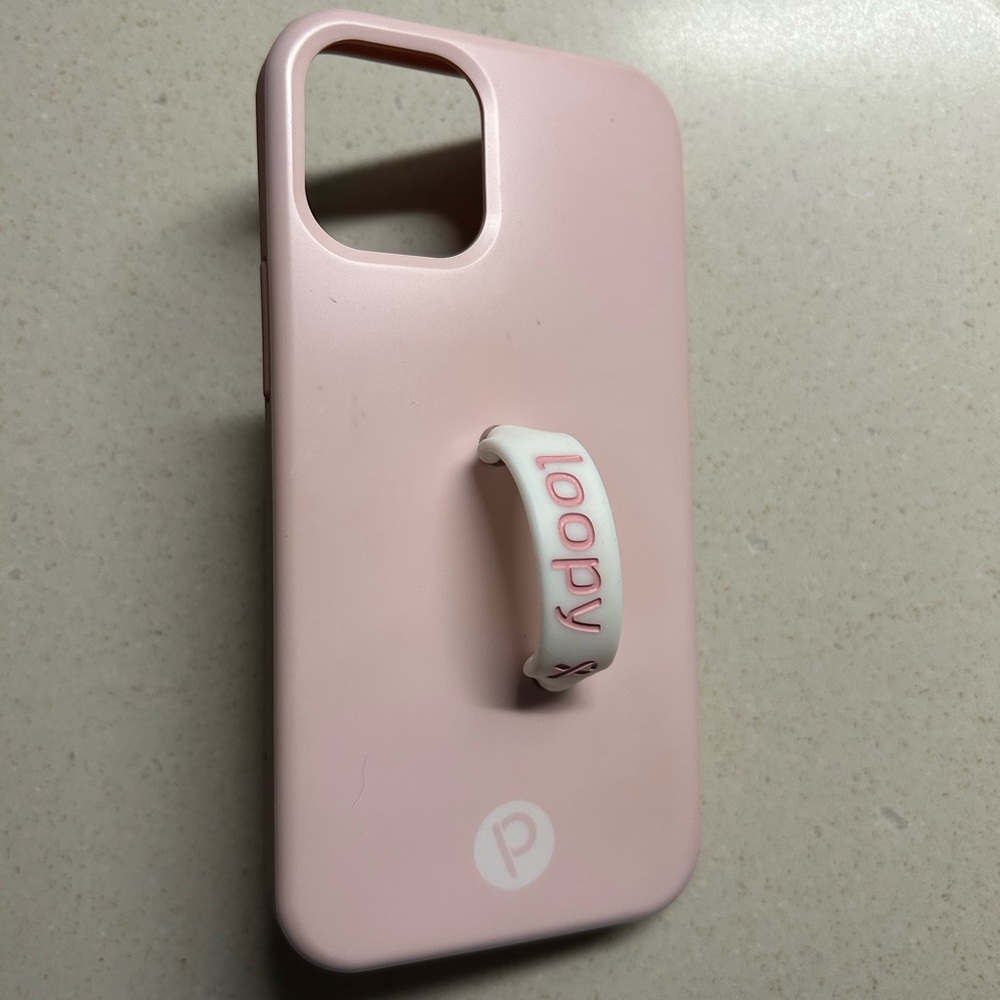 Breast cancer iPhone 12 mini loopy case